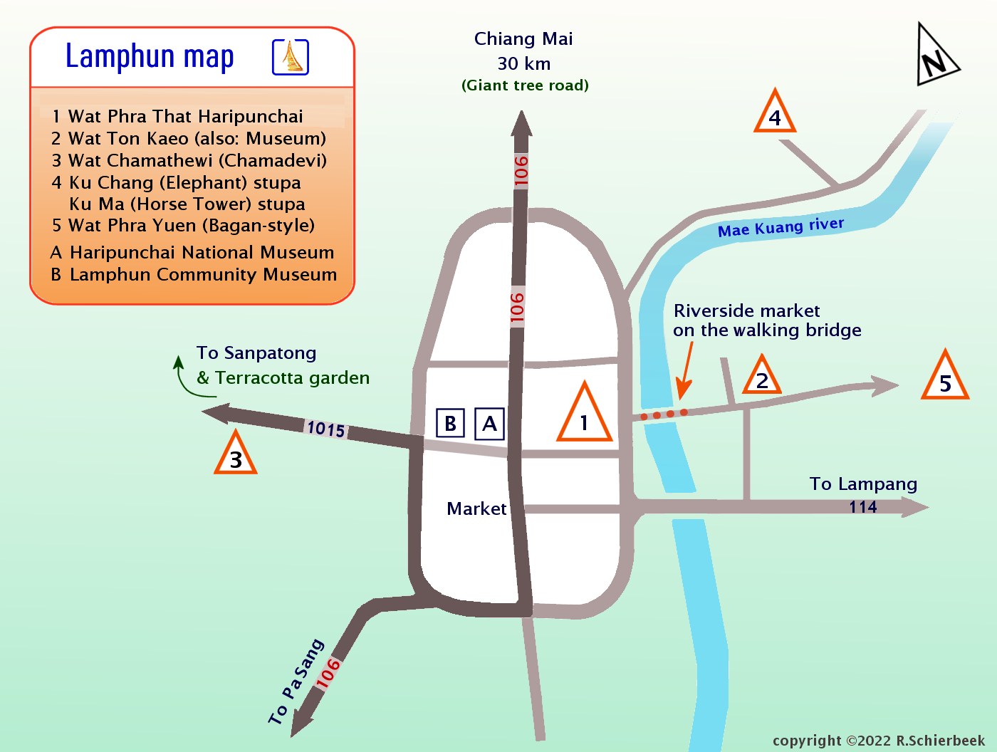 Lamphun map