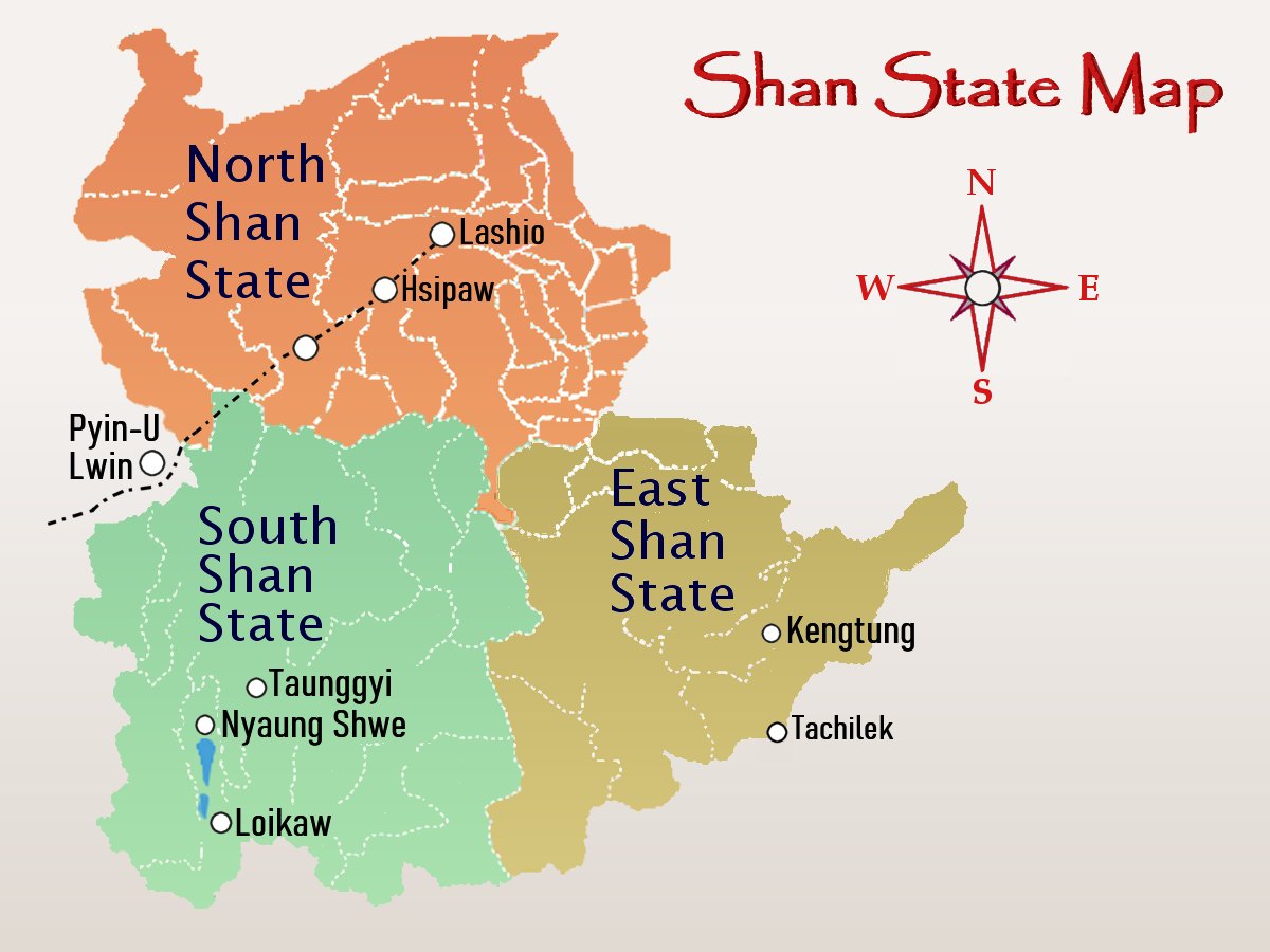 Shan State  map
