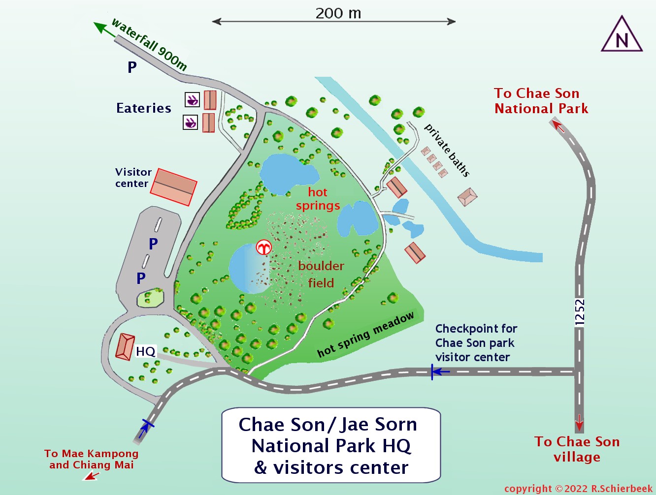 Chae Son National Park map