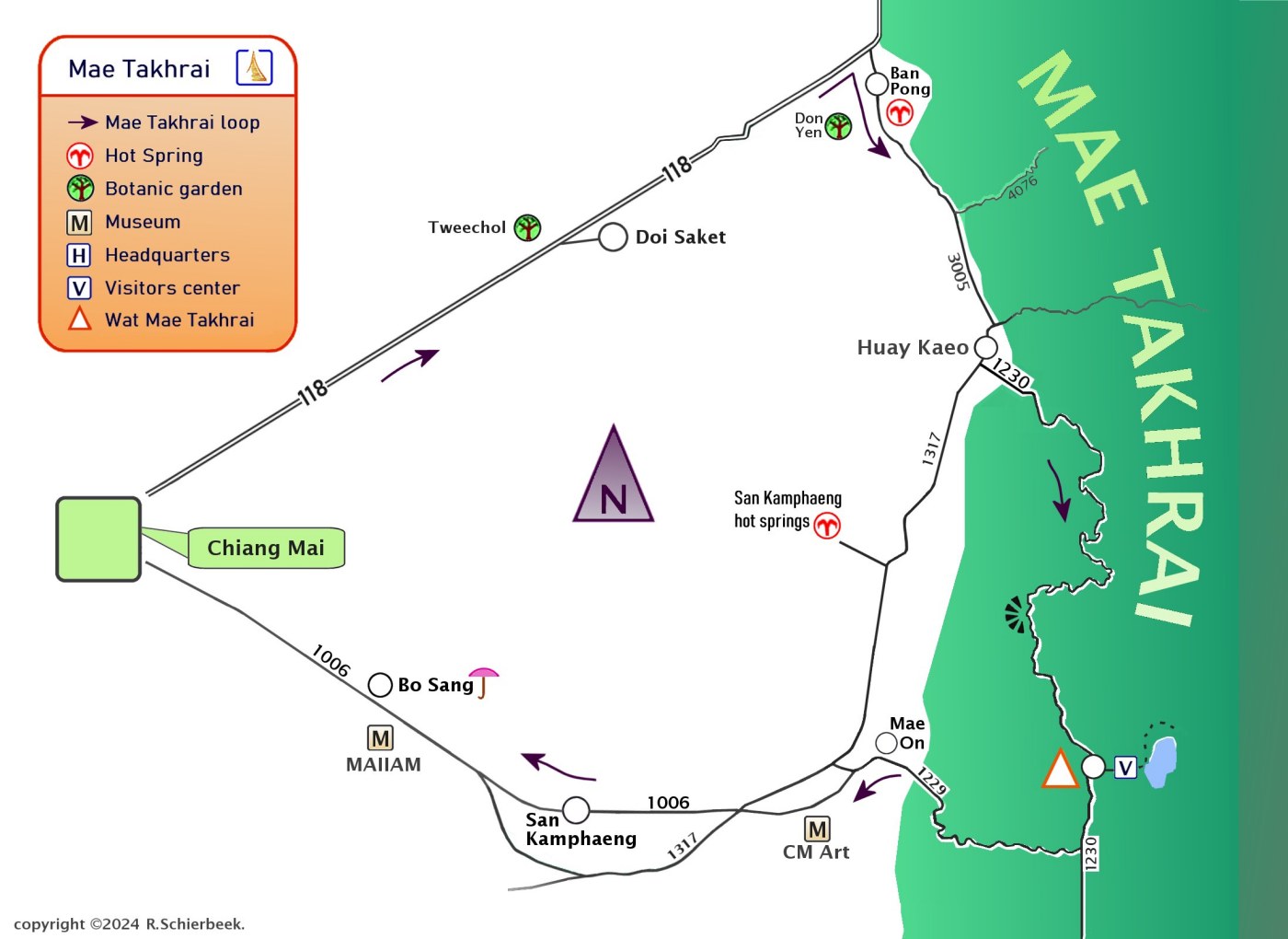 Mae Takhrai loop map