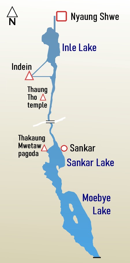 Sankar map, Inle lake.