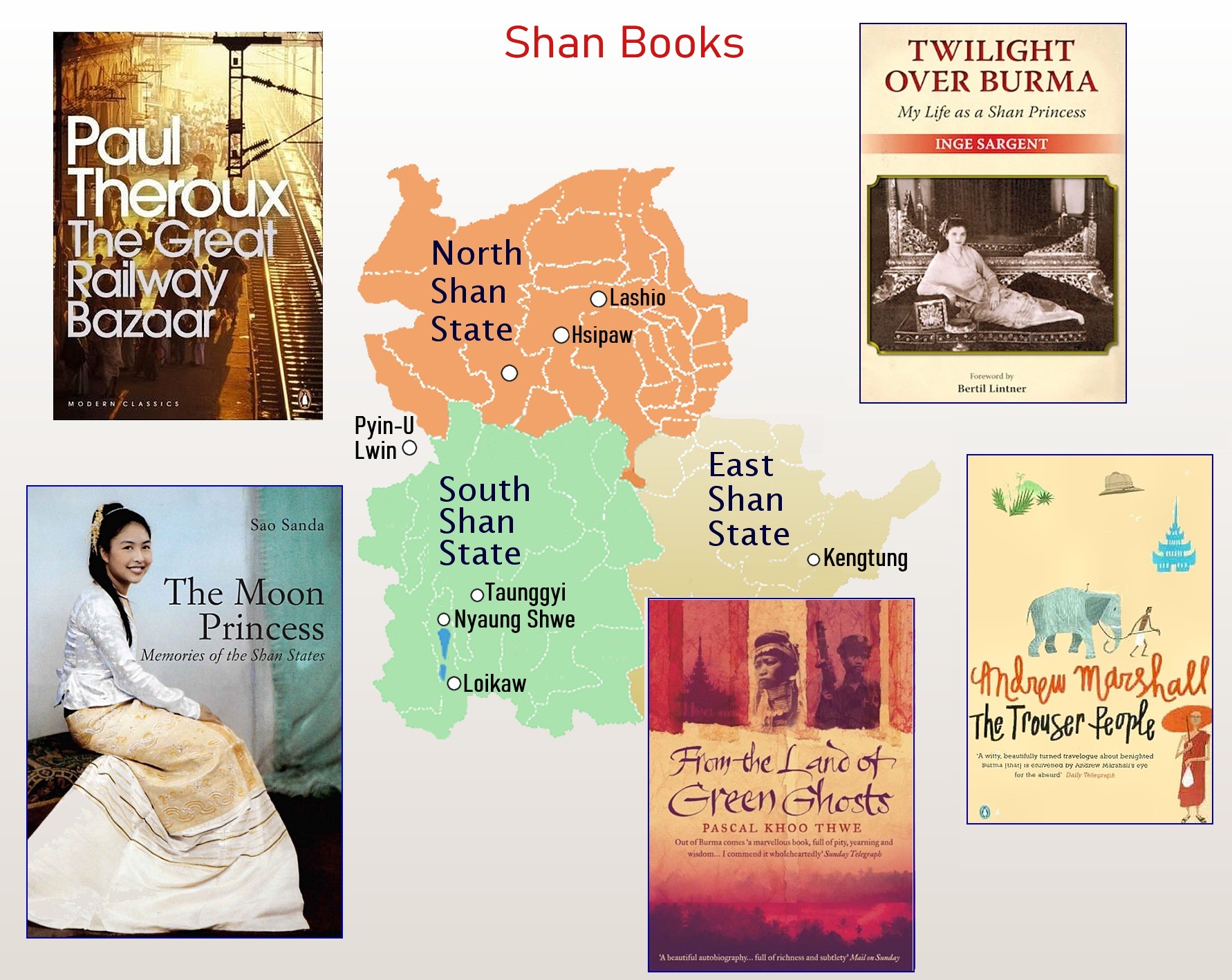 Shan book map